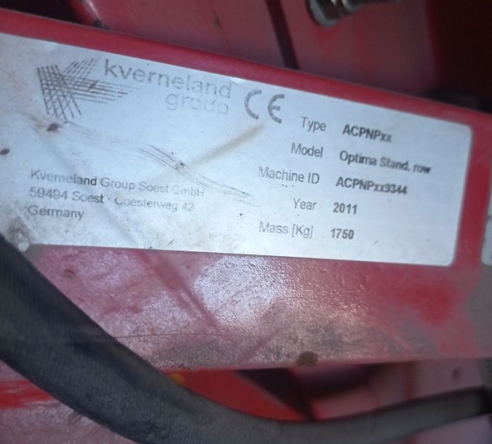 Сівалка вакуумна Kverneland Optima 8-рядна (вживана)